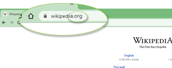 .org example domain extension on wikipedia.org