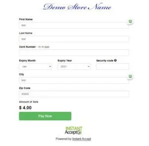 Hosted Payments Page Example